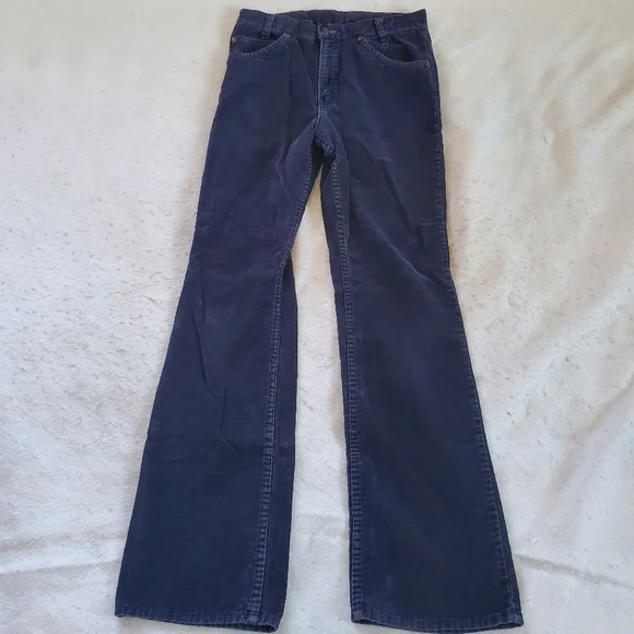 JC Penney Plain Pockets Vtg Flare Leg Corduroys, 29x32